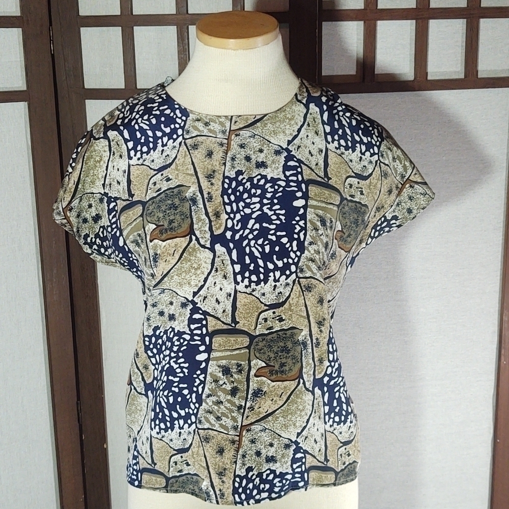 David Benjamin Business Casual Short Sleeve Blouse